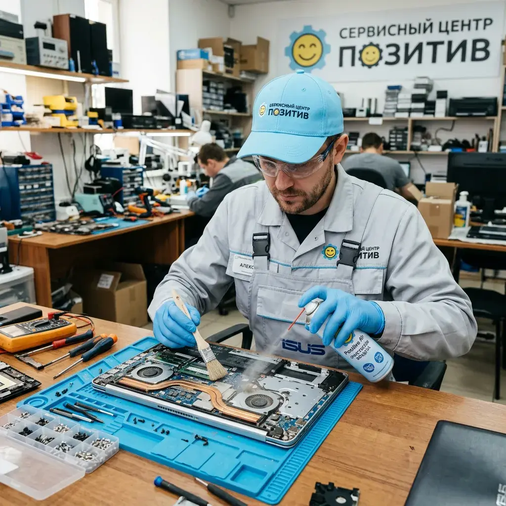 Чистка ноутбука от пыли в Мытищах | Замена термопасты