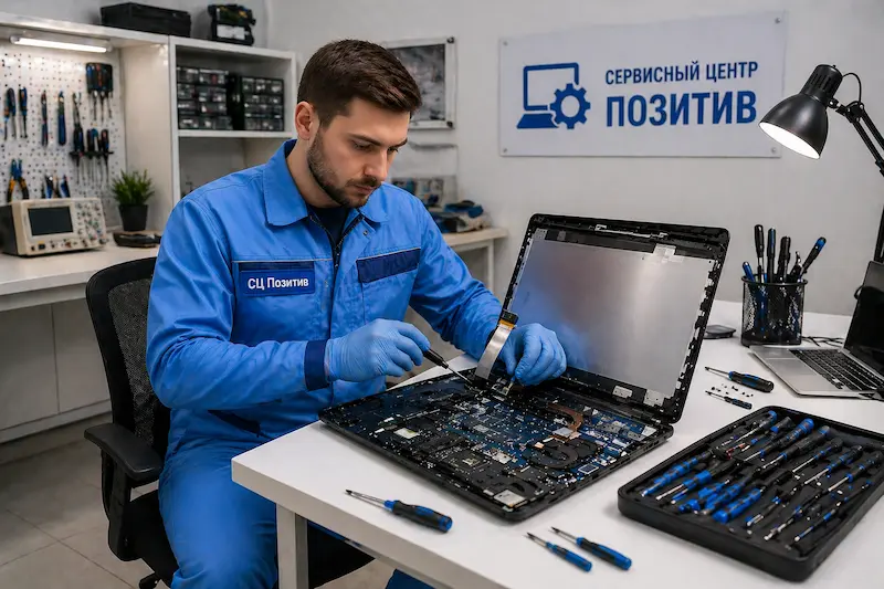 Замена шлейфа матрицы ноутбука в Мытищах