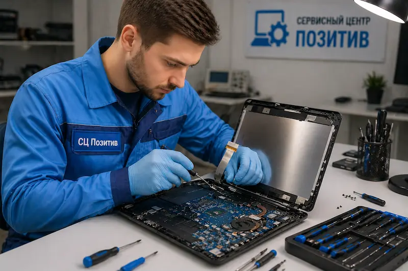 Ремонт шлейфа матрицы ноутбука в Мытищах