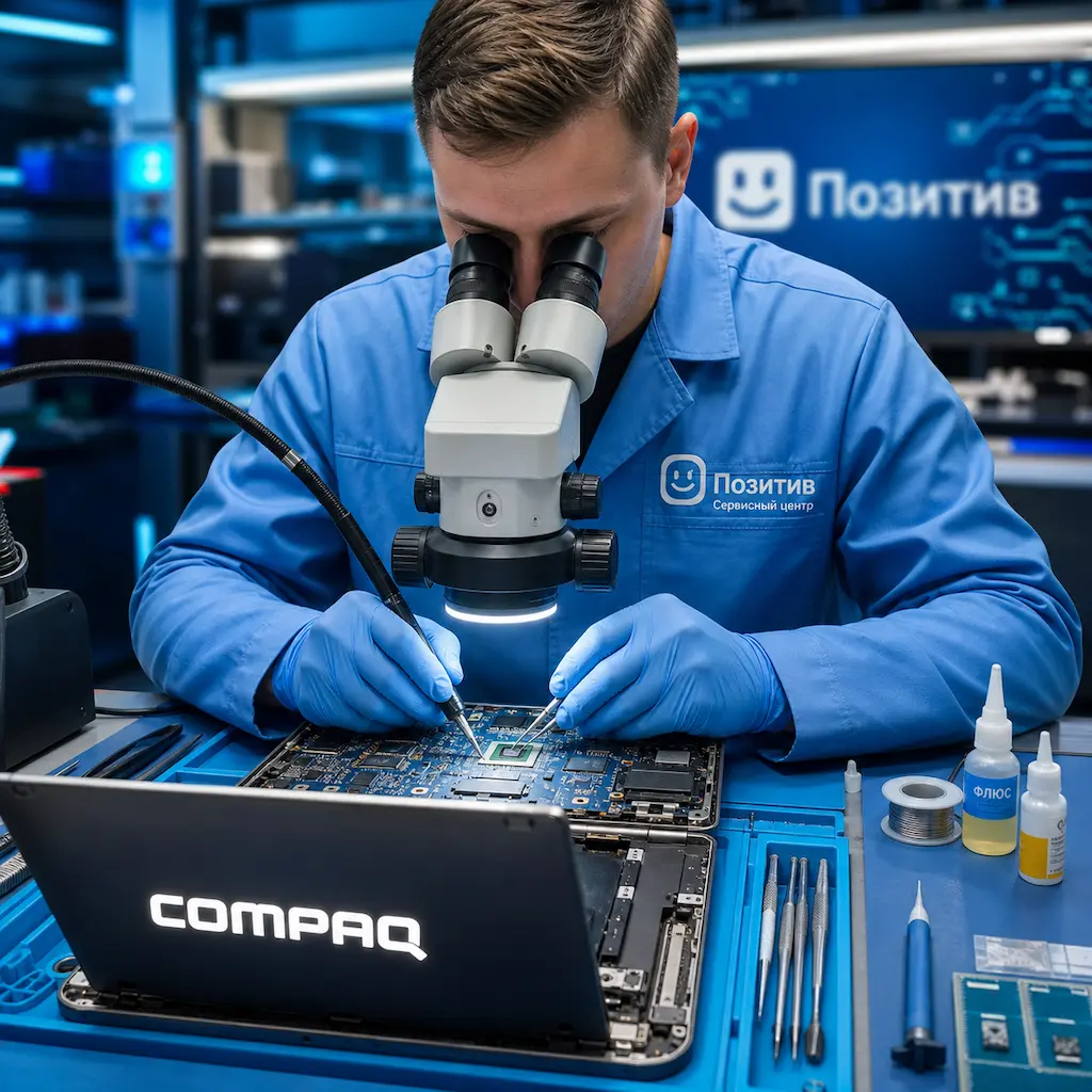 Замена видеокарты ноутбука Compaq в Мытищах