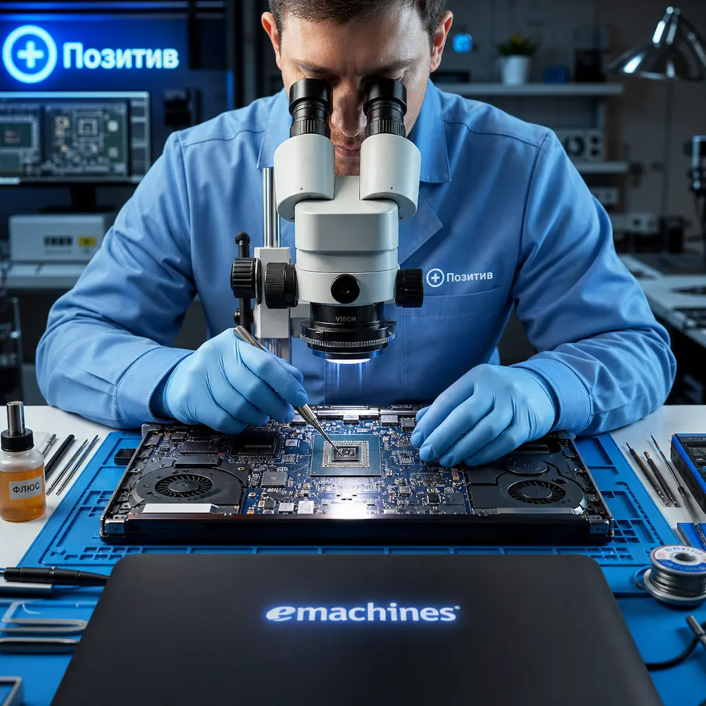 Замена видеокарты ноутбука Emachines в Мытищах
