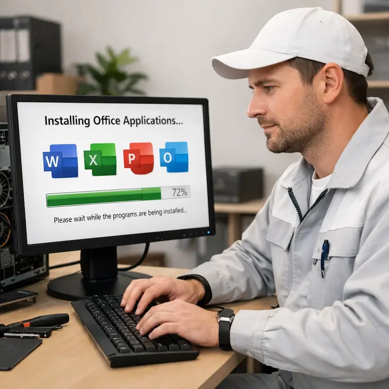 установка офисных программ на компьютер в Мытищах