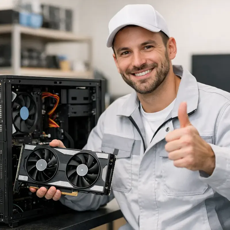 установка видеокарты на ПК в Мытищах