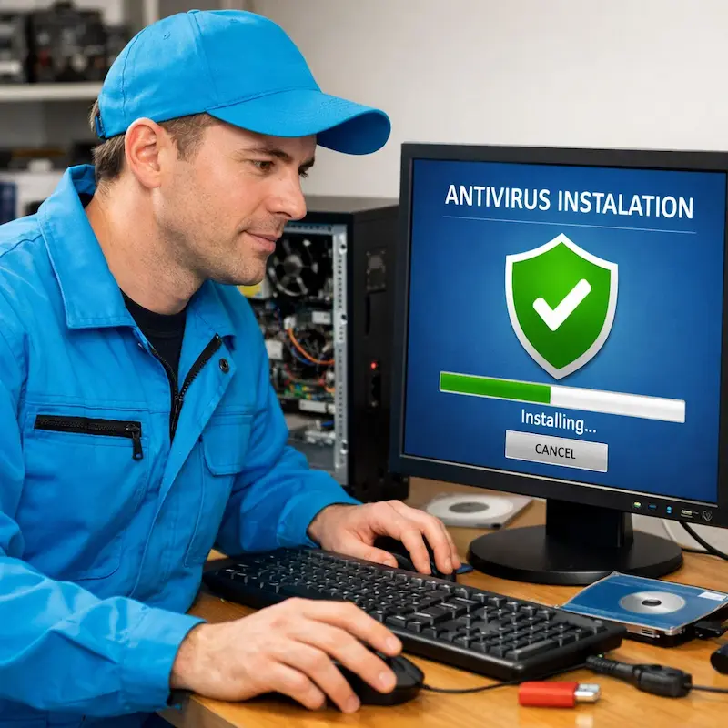 Установка антивируса на ноутбук в Мытищах