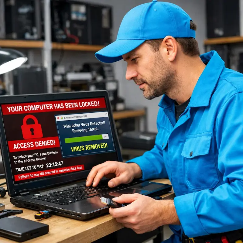 Поможем разблокировать компьютер и ноутбук в Мытищах